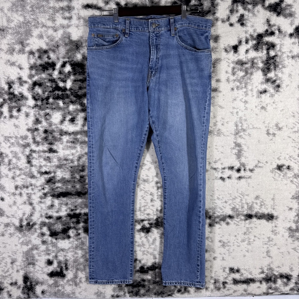 Polo Ralph Lauren The‎ Varick Slim Straight Jeans Mens Size 36x34 Medium Wash